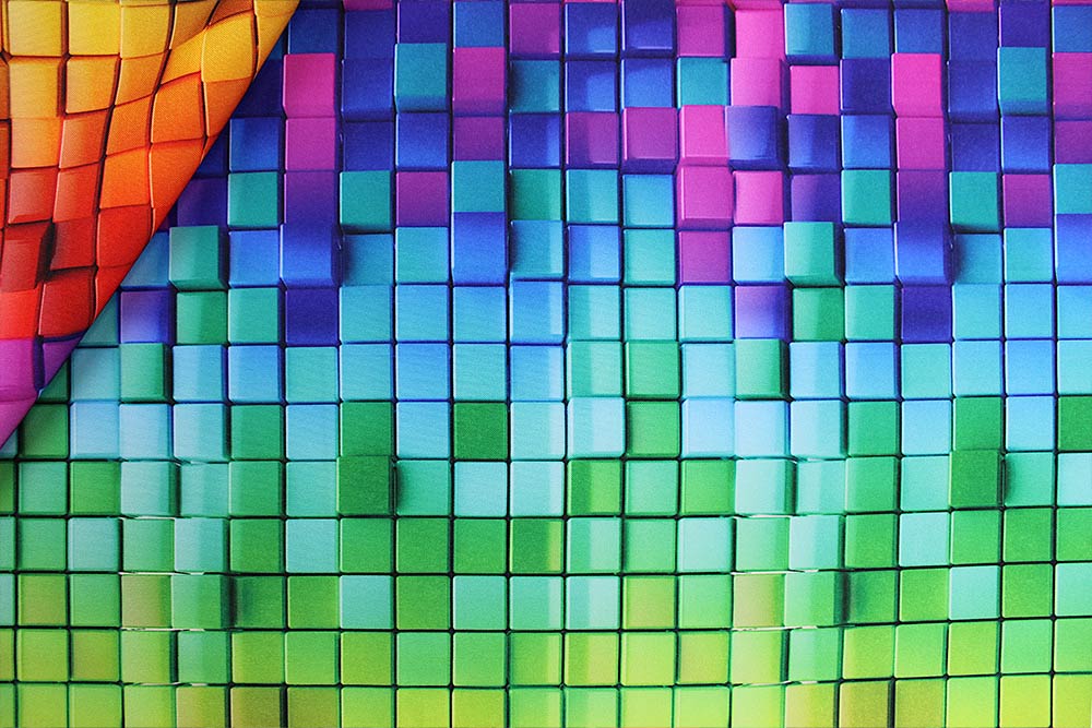 Universalstoff - 3D-Würfel 