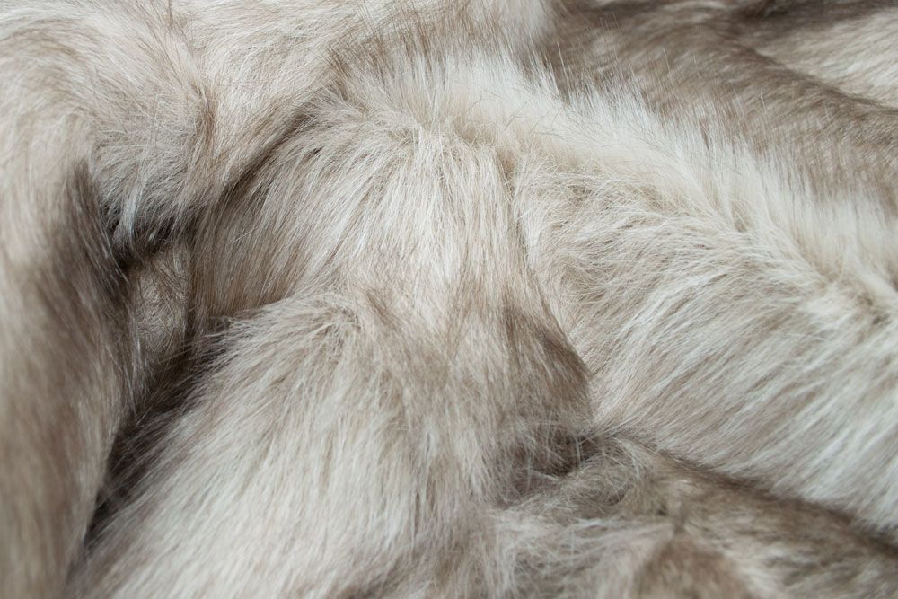 Schneekatze - Pelz-Imitat - Beige/Creme 