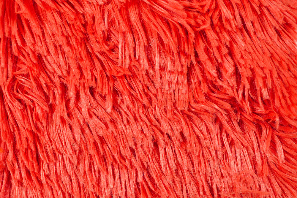 Zottelfell - Superweich - Uni Rot