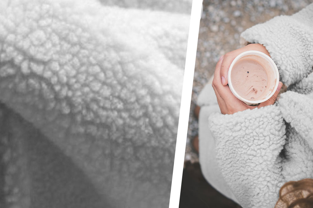 Sherpa Fleece - Weiß 