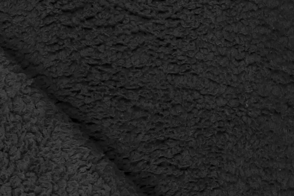 Sherpa Flausch - beidseitig - Schwarz 