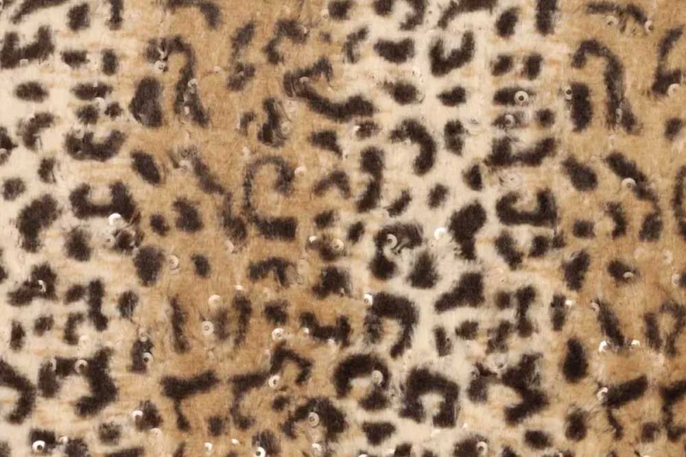 Fellimitat Pailletten-Leopard 