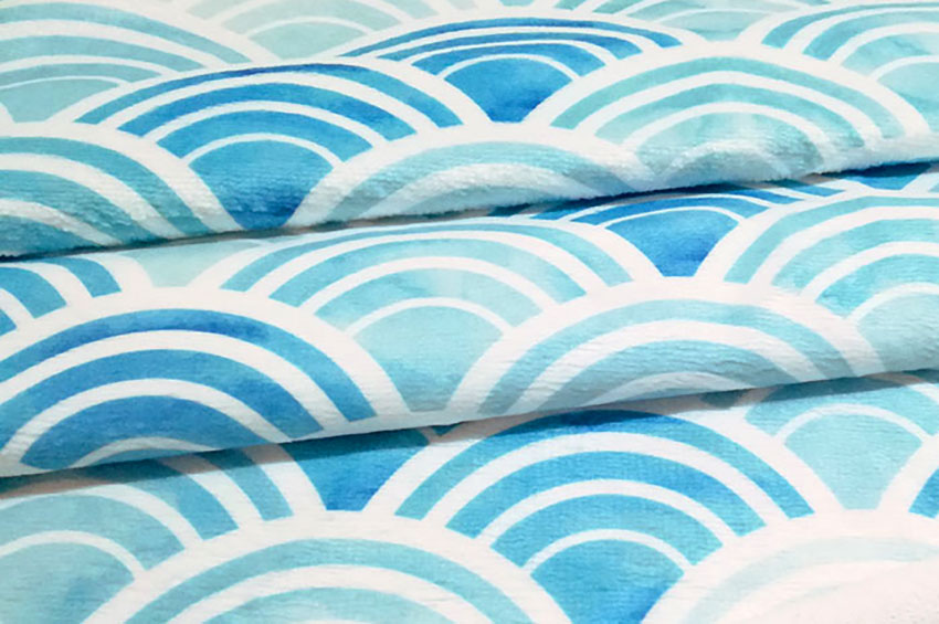 Frottee-Fleece - Wasserbogen 