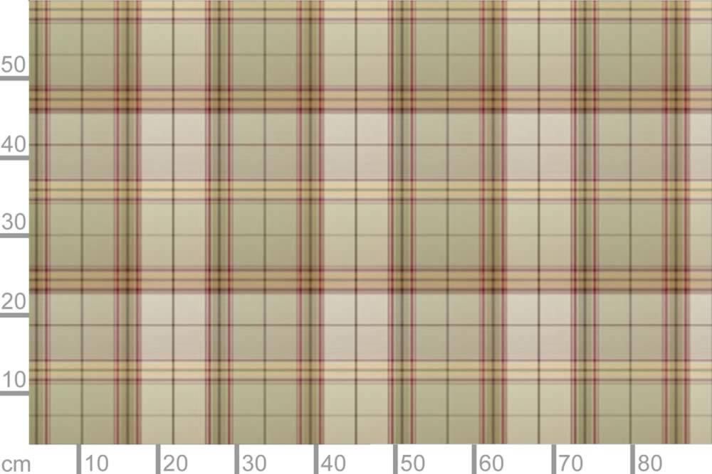 Deko / Gardinenstoff Karo Ammergau Rot