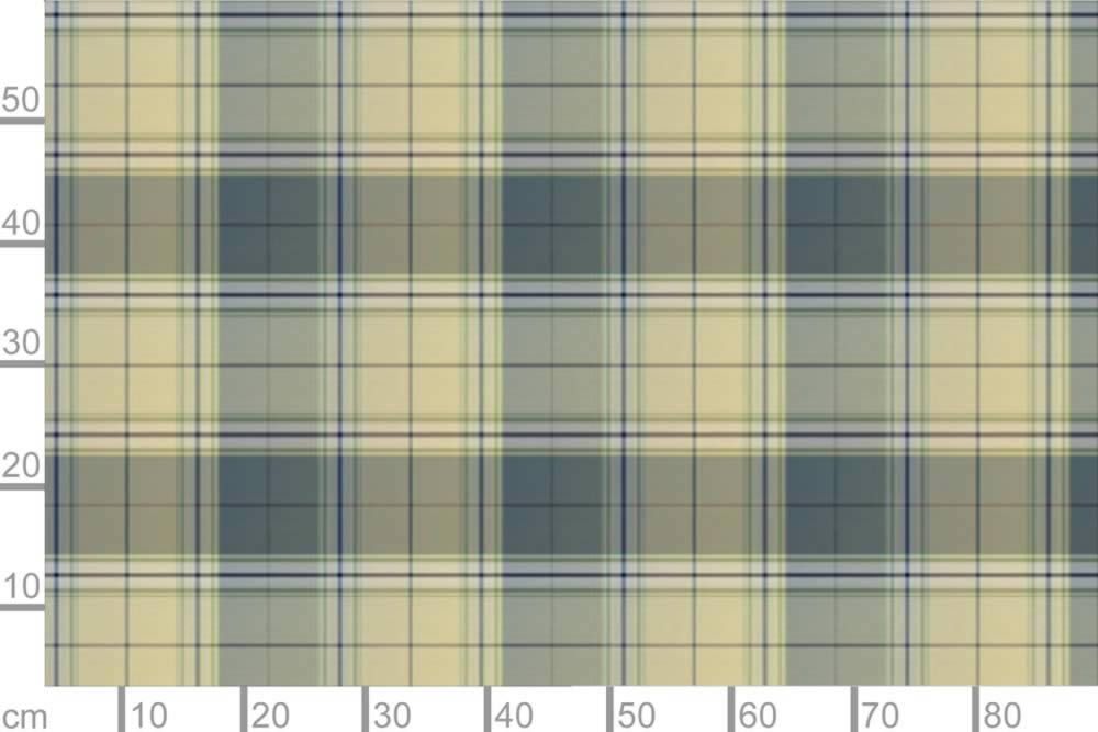 Deko / Gardinenstoff Karo Ammergau Blau