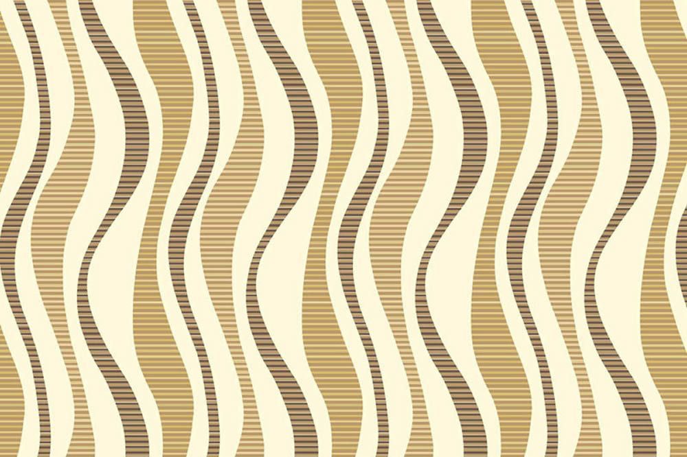 Modern Retro Druckmuster Dunkelbraun