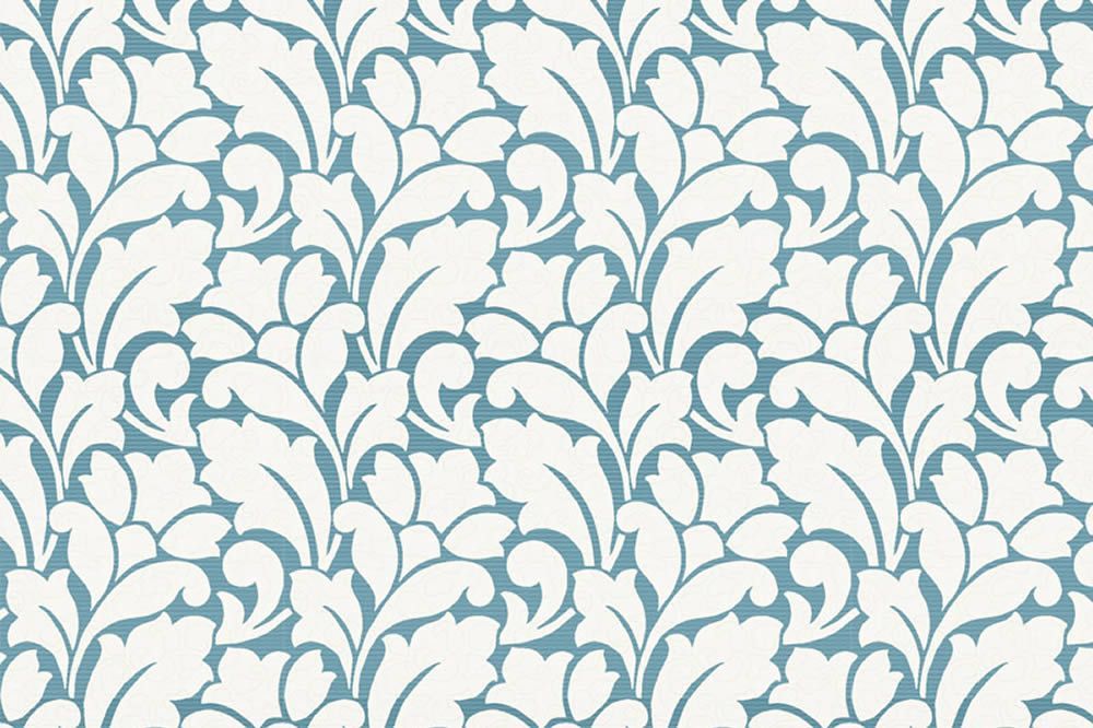 Blumenbarock zweifarbig Himmelblau