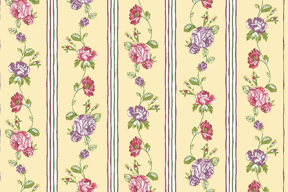 Blumenmuster Champagner