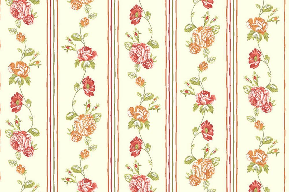 Blumenmuster Hellbeige