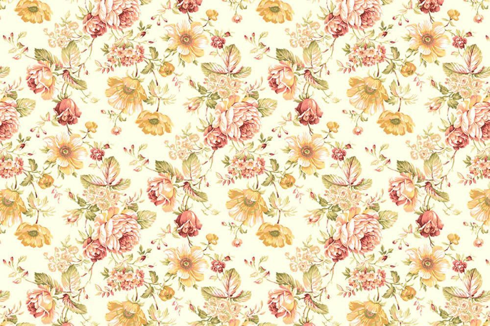 Blumenmuster Barock Bambus