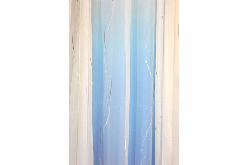 Voile-Gardine Bodensee - Weiß transparent - 290 cm hoch 