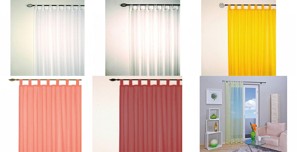 Fertig-Schlaufengardine Stavanger H.225 x B.140 cm 