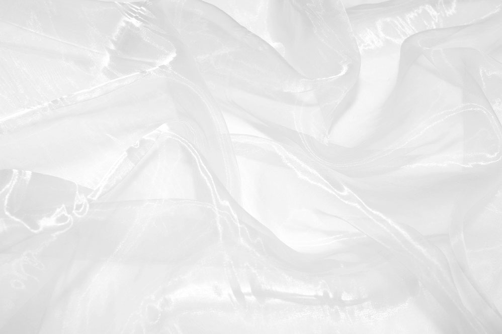 Glanz-Organza - Uni Weiß