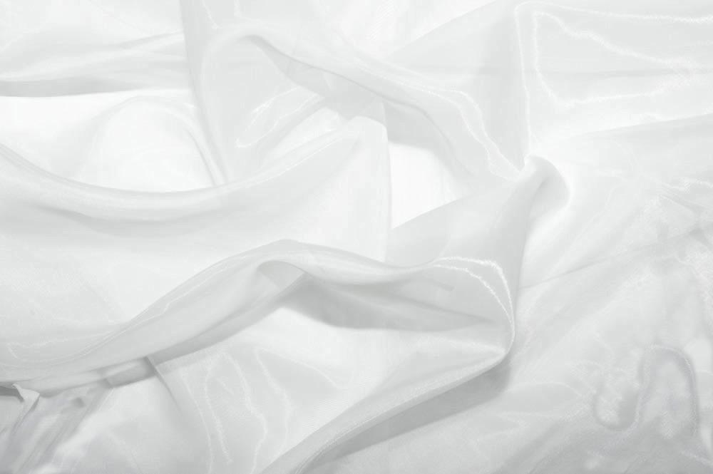 Voile Standard - 150 cm breit - Weiß - 3,0 Meter 