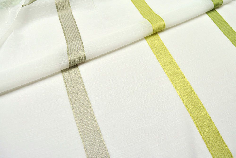 Gardinenstoff Delight - Längsstreifen - Bleiband 