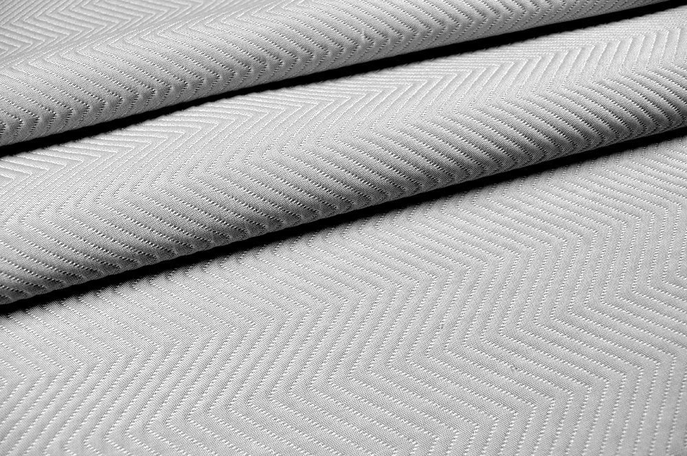 Wärmevorhangstoff Fischgrat - 310 cm - Silber 