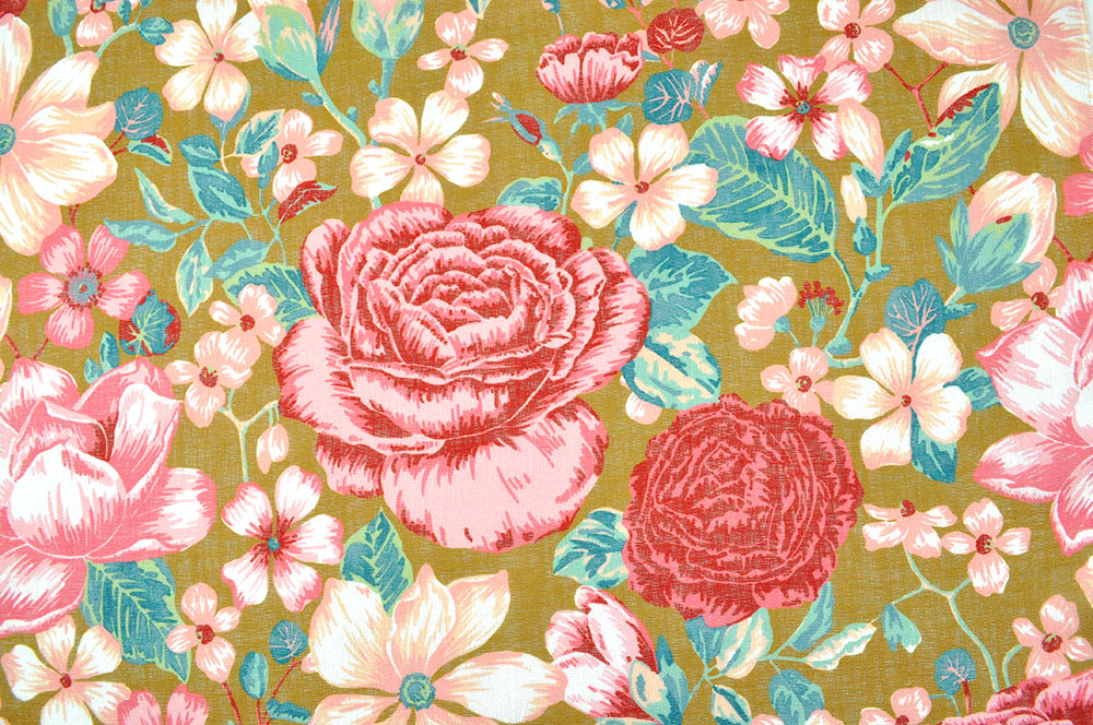 Gardinenleinen - Dream of Roses 