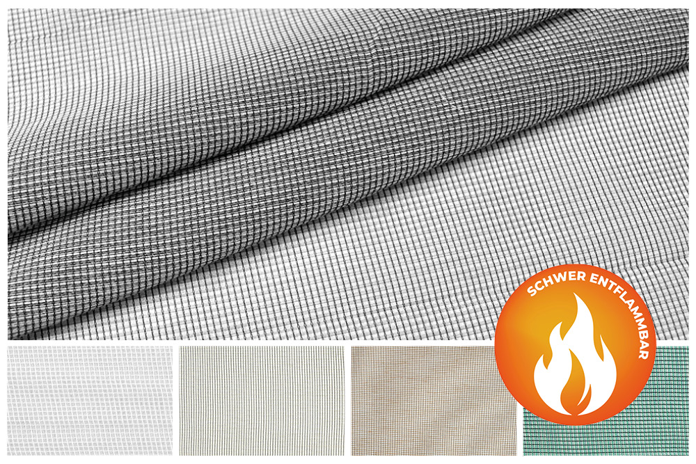 Moskito-Stoff Deluxe - perm. schwer entflammbar B1 - Bleiband - 300 cm 