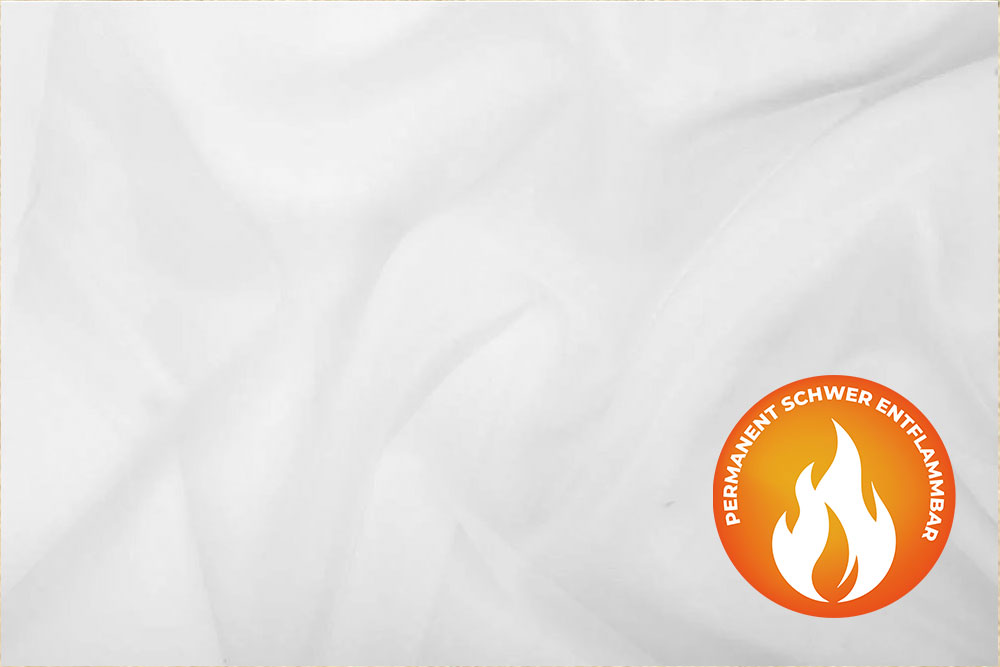 Voile - 300 cm mit Bleiband - Trevira CS 