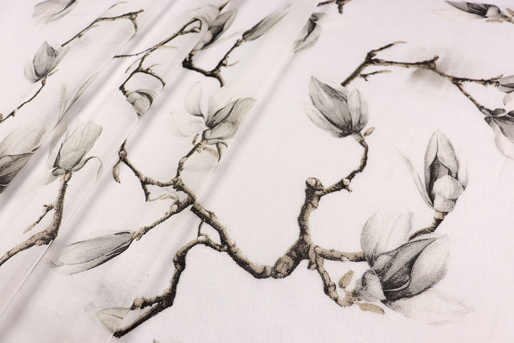 Gardinenstoff - Magnolienzweige 