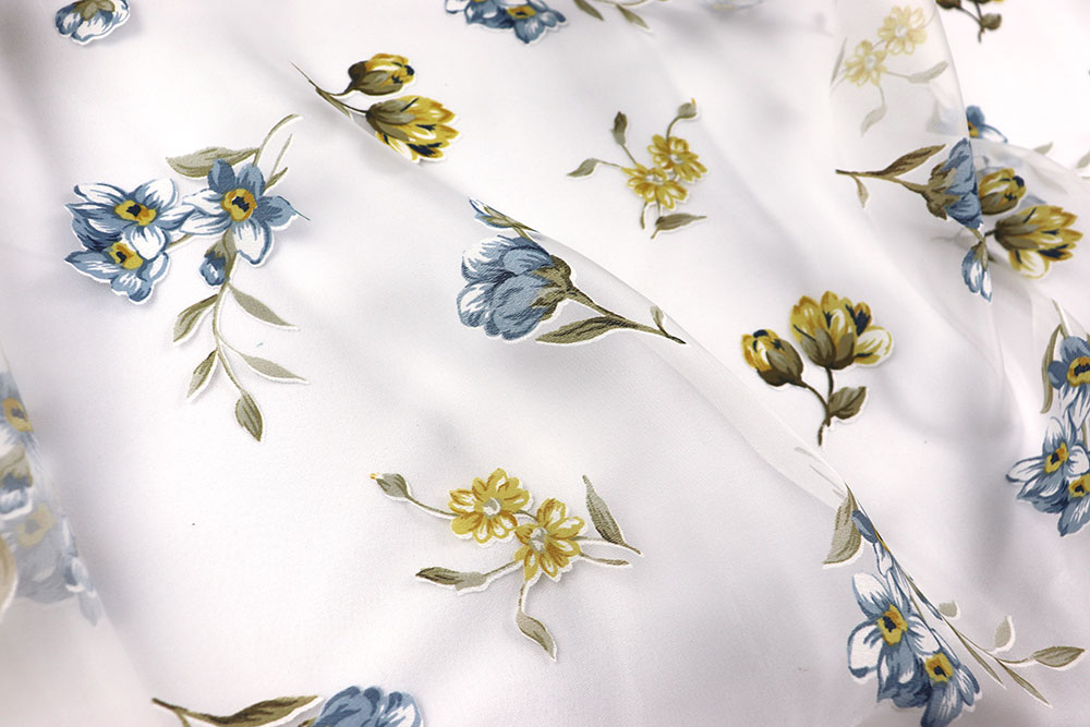 Gardinenstoff Bleiband - Blümchen - 300 cm 