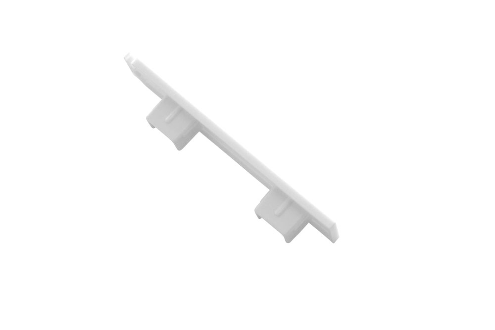 GARDINIA Endstücke für Vorhangschiene 3-läufig - 2 Stück - Weiß 