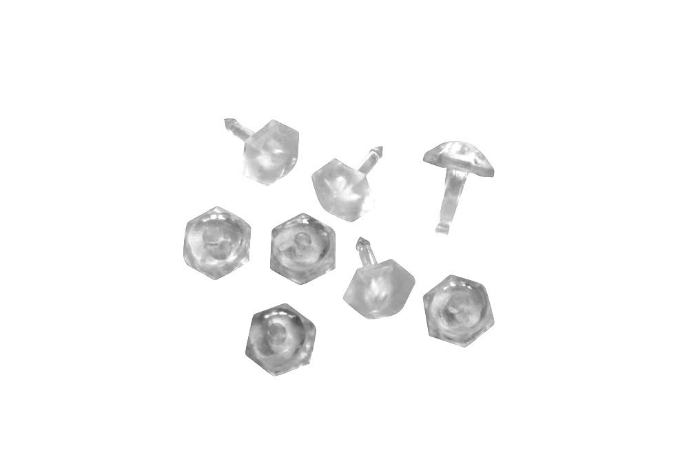 GARDINIA Faltenstecker - 50 Stück - Glasklar 