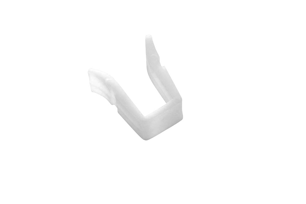 GARDINIA Feststeller - flach - für Vorhangschiene - 10 Stück - Weiß 