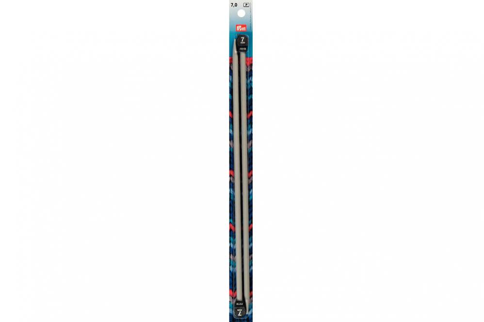 Jackenstricknadeln Prym 35 cm - 7,0 mm Grau ALU 