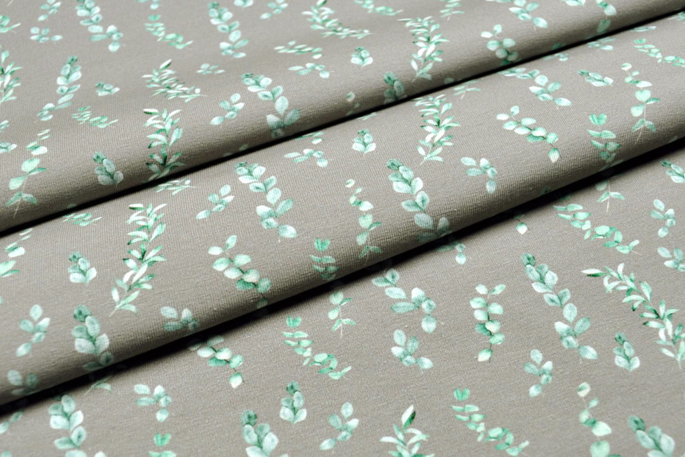 Jersey - Eukalyptus - Sandgrau 