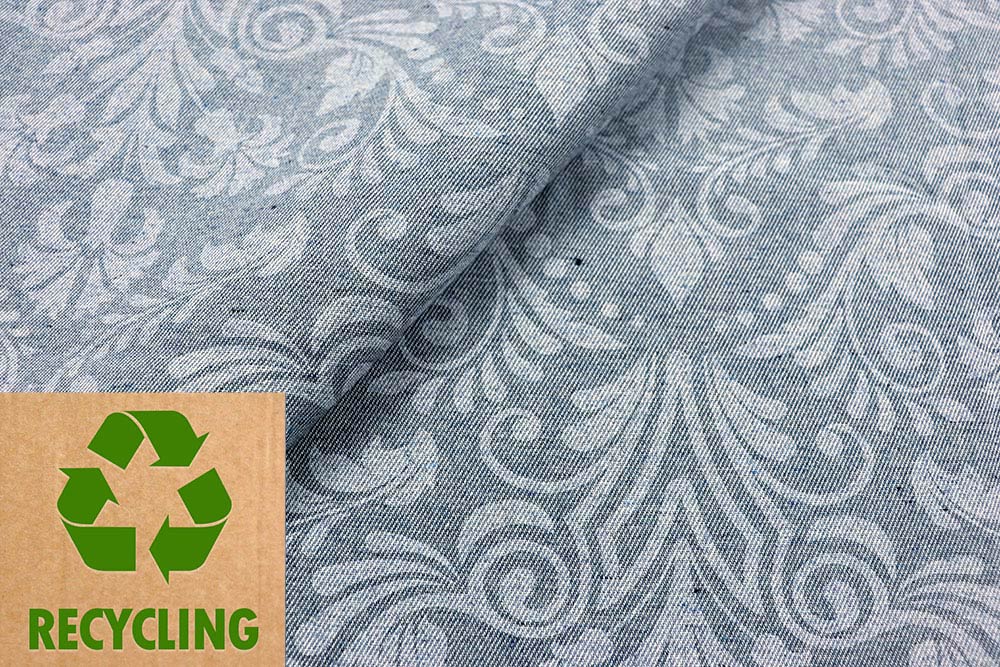 Dekostoff aus Jeansresten - Barock - 280 cm 