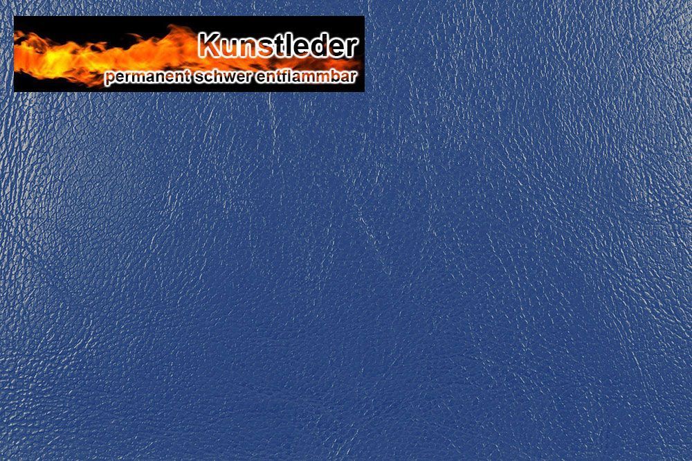 Bezugs-Kunstleder Náutico  - permanent schwer entflammbar Dunkelblau
