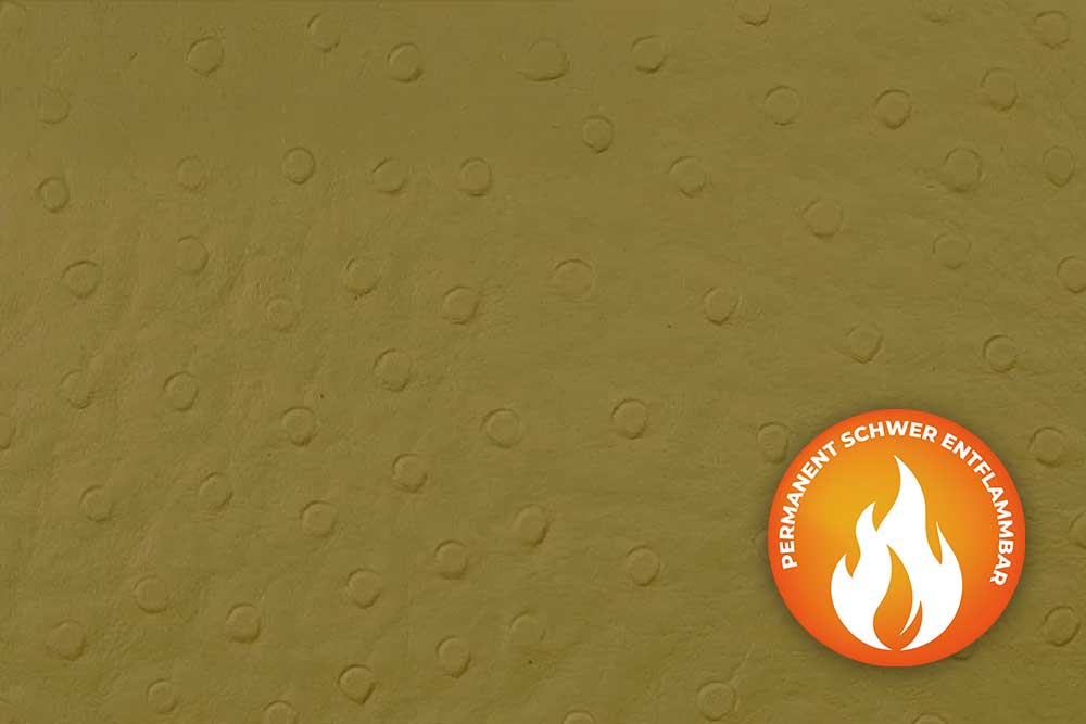 Bezugs-Kunstleder Strauß - permanent schwer entflammbar 