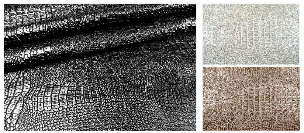 Krokodilleder-Imitat - Metallic 
