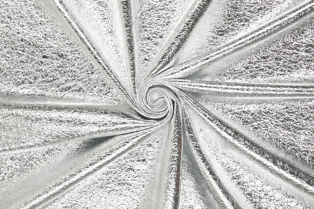 Metallic-Kunstleder - Premium Soft - Silber 