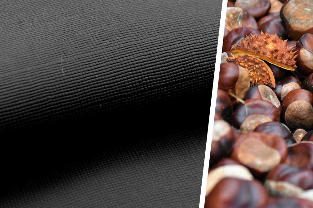 Kastanienleder - Schwarz 