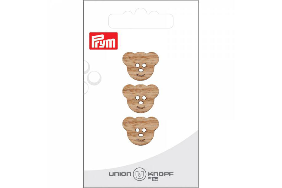 Holzknöpfe - Bärchen - 18 mm 