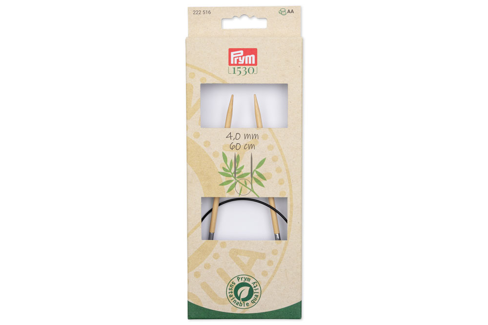 Rundstricknadeln Prym 60 cm - 4,0 mm Bambus 