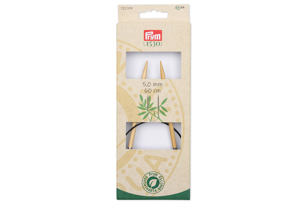 Rundstricknadeln Prym 60 cm - 5,0 mm Bambus 