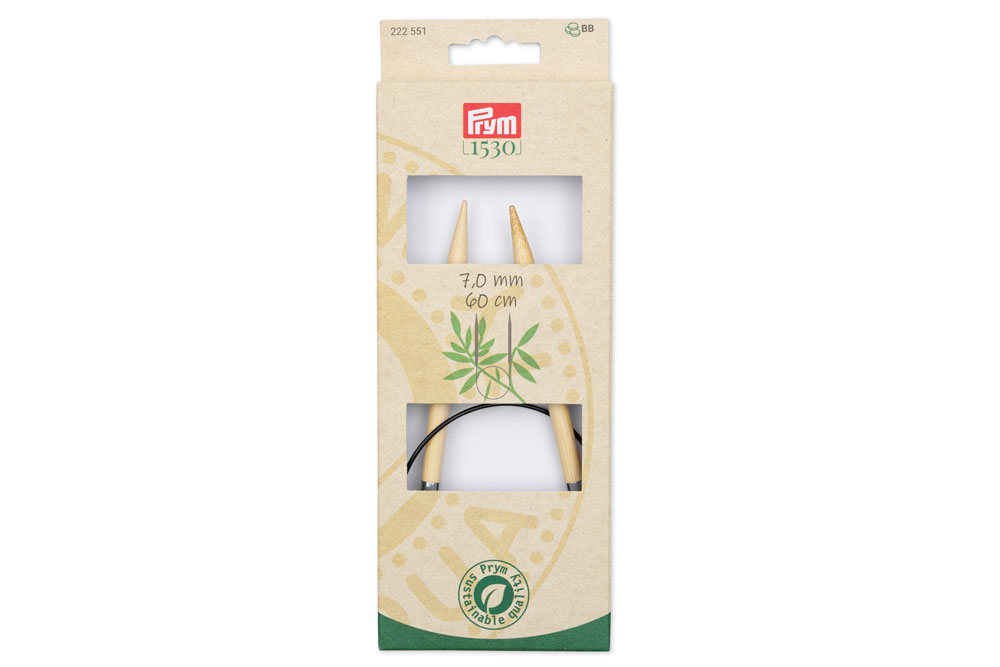 Rundstricknadeln Prym 60 cm - 7,0 mm Bambus 