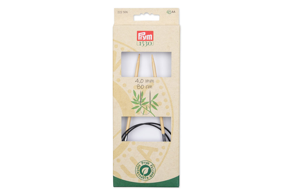 Rundstricknadeln Prym 80 cm - 4,0 mm Bambus 