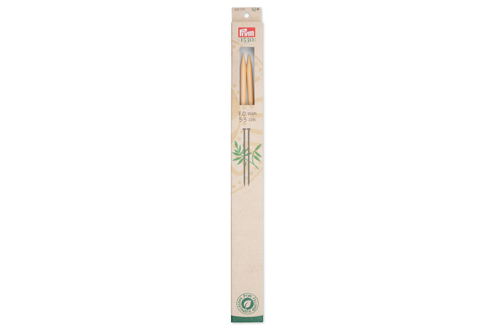 Jackenstricknadeln Prym 33 cm - 7,0 mm Bambus 