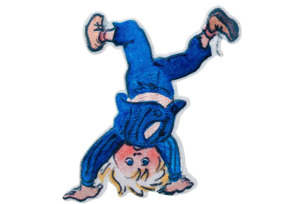 Applikation - Michel aus Lönneberga © - Kopfstand 