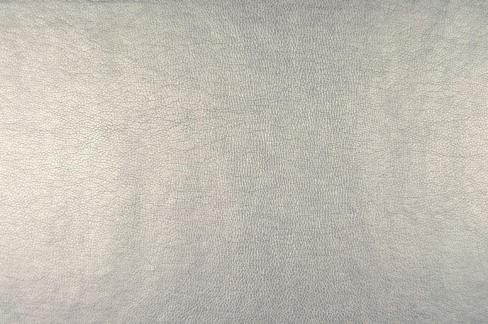 Kunstleder Metallic - Uni Silber
