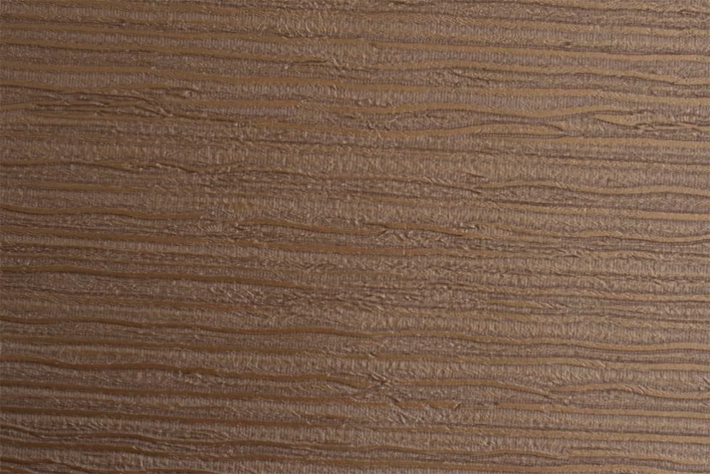 Leder Imitat - Streifenprägung Dunkelbraun-Metallic