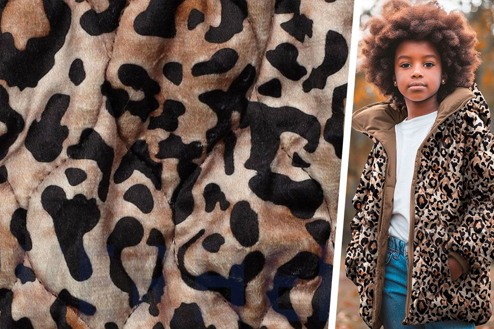 Samt-Steppstoff - Leo 