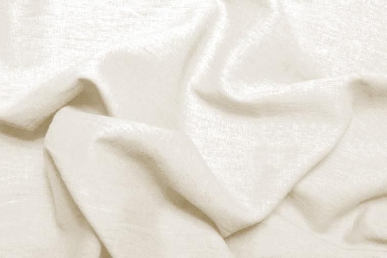 Leinen mit Viskose Creme