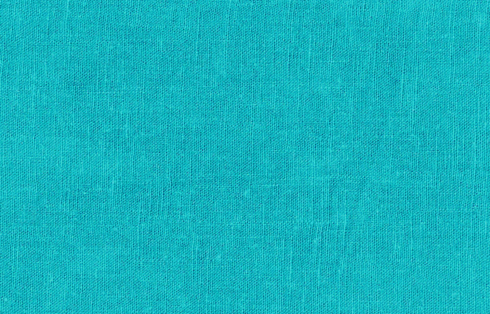 Bio-Leinenstoff - Uni Türkis