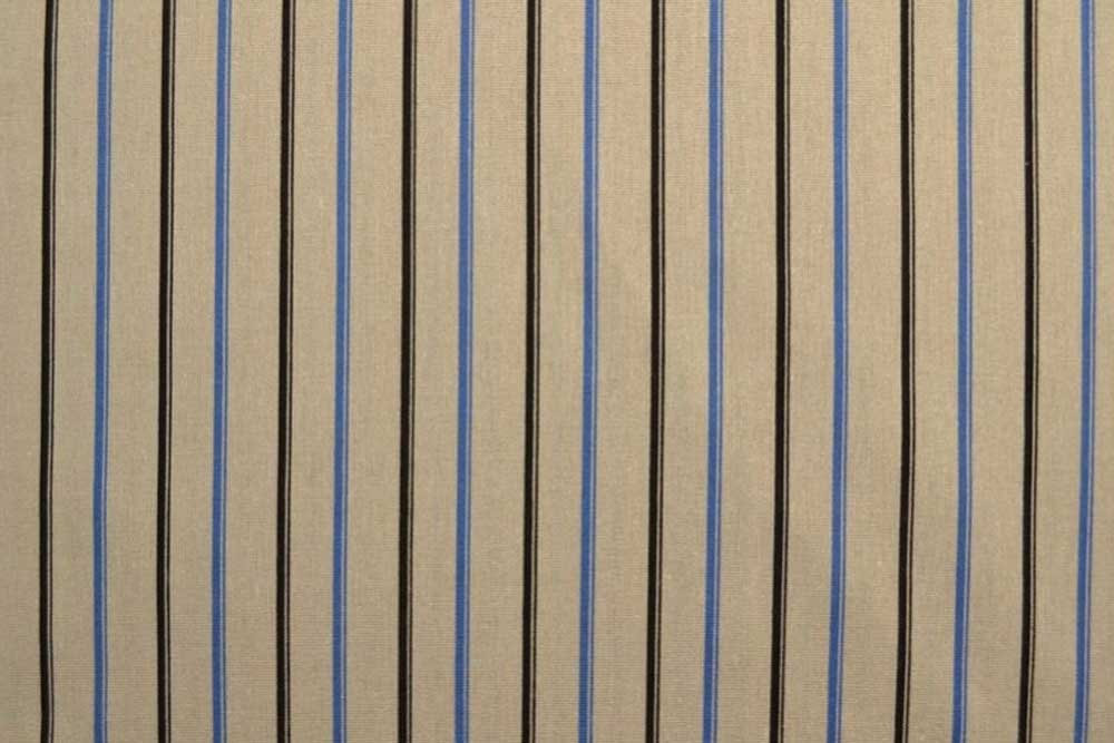 Leinen-Mix - Blue Stripes 