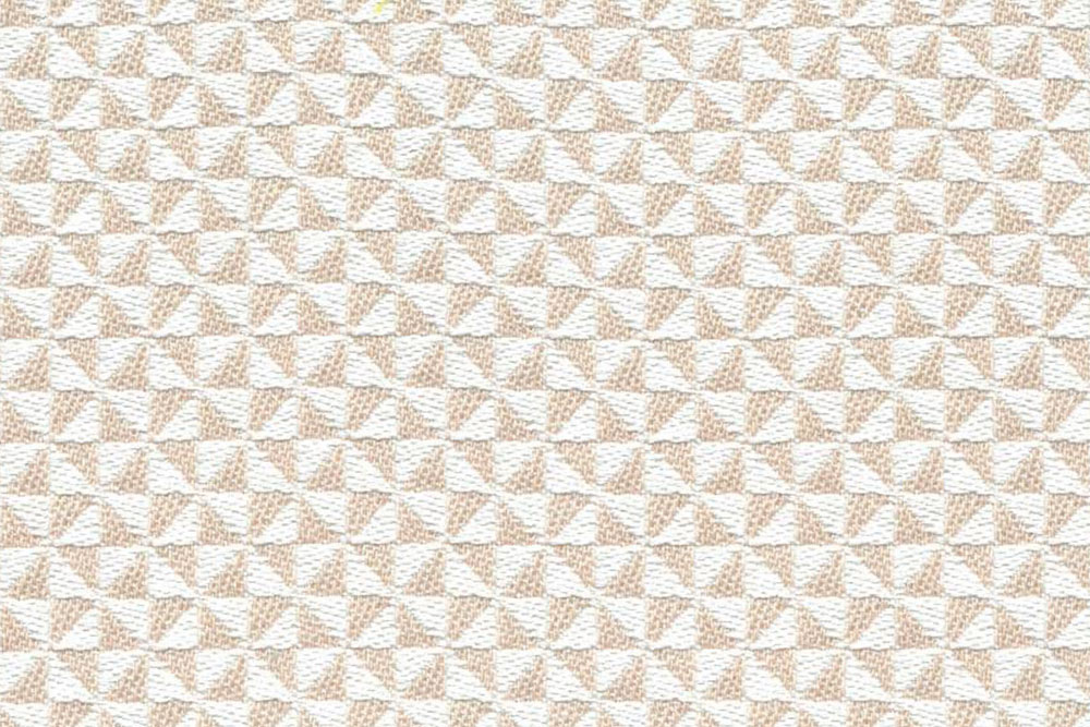 Markisen- und Outdoorstoff - Helix Sand/Weiss